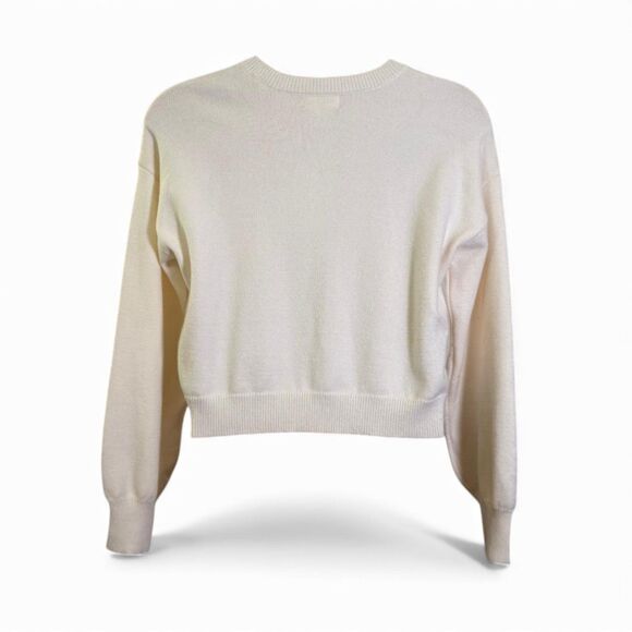 JESSICA SIMPSON Cream and Red Heart Crew Neck Sweater, NEW! Size XL - Picture 3 of 7